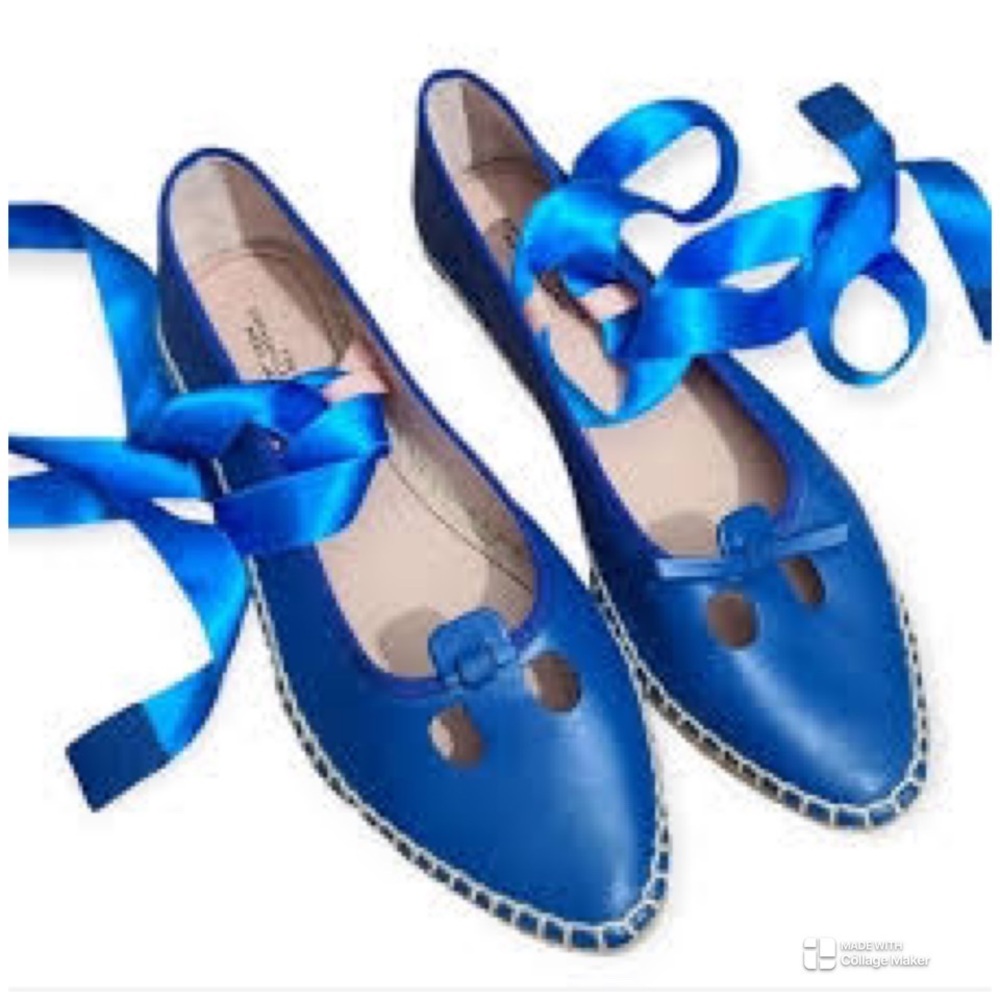 Marc Jacobs The Mouse Espadrilles Blue Size 8